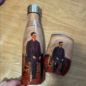 Artistic Insulated Bottle and Tumbler Set